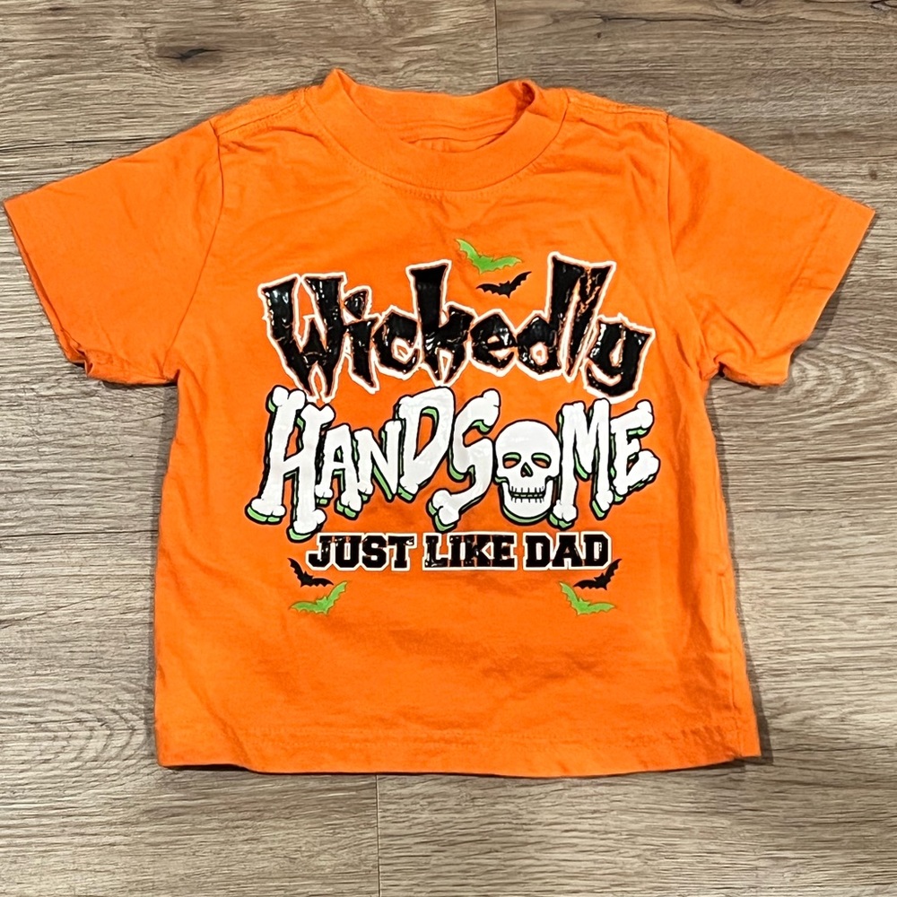 Halloween Wickedly Handsome Just Like Dad, Toddler Boy size 2T